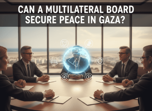 Can a multilateral board secure peace in Gaza?